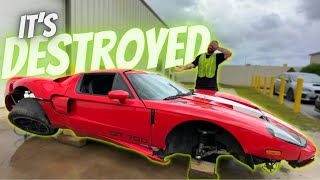 I Found A DESTROYED Ford GT At Copart Salvage Auction [upl. by Gaither]