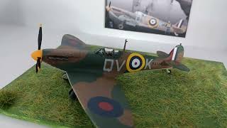 Airfix 172 Spitfire Mk1a Old Tooling Squadron Leader Brian Lane Battle Of Britain Duxford [upl. by Maker628]