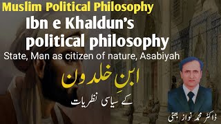 Ibn Khalduns Political Philosophy Man is citizen by nature Asabiyah and theory of stateUrdu [upl. by Joellen]