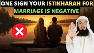 ONE SIGN FROM ALLAH YOUR ISTIKHARAH TO MARRY SOMEONE IS NEGATIVE [upl. by Atteragram693]