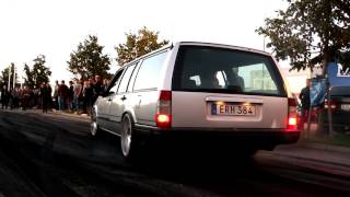 Volvo 740 16v turbo try 0200kmh 0125mph [upl. by Moffat]