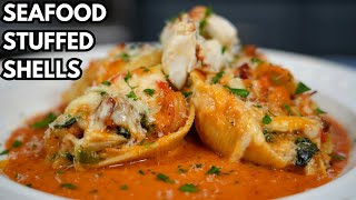 This Is My New Favorite Seafood Pasta Recipe Crab amp Shrimp Stuffed Shells [upl. by Bill]