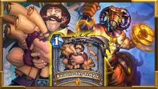 Hearthstone Quest Mage Is Actually Good Raid the Sky Temple  Saviors Of Uldum New Decks [upl. by Dnamron]