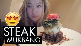 Mukbang  Steak  Eating Show [upl. by Ym]