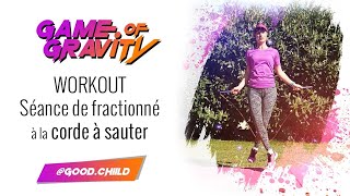 Séance de fractionné à la corde à sauter  Game of Gravity ™ Workout [upl. by Ymrej]