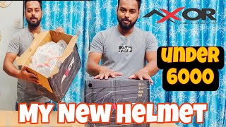 My New Helmet Axor  Best Helmet Under 6000  Unboxing New Helmet [upl. by Sven]