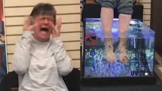 This Woman Cant Stop Laughing While Getting a Fish Pedicure [upl. by Pavel653]