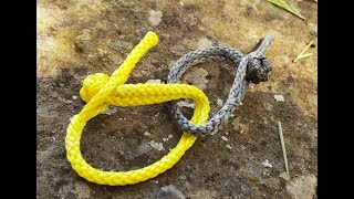 Dyneema Amsteel 764 fast shackle tutorial [upl. by Nagn123]