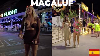 MALLORCA MAGALUF SPAIN NIGHTLIFE WALK TOUR [upl. by Latona]