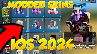 BEST Modded Skins iOS Pixel Gun 3D 2024 [upl. by Nosnhoj]