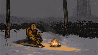 2 Hours of Post Apocalyptic Acoustic Guitar with campfire ambience [upl. by Islaen751]