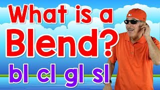 What Is a Blend  bl cl gl sl  Writing amp Reading Skills for Kids  Phonics Song  Jack Hartmann [upl. by Lat]