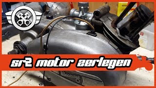 Simson SR2 und SR2E  Motor zerlegen  Eingeklebter Wellendichtring [upl. by Yna545]