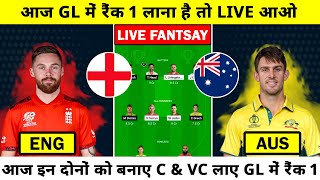 ENG vs AUS 3rd T20 Dream 11 prediction  ENG vs AUS live dream11 Team  ENG vs AUS Pitch report [upl. by Nayllij]