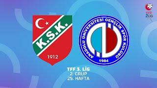 TFF 3 Lig 2 Grup  Karşıyaka  Anadolu Üniversitesi [upl. by Annonyw]