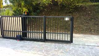 CENTROMATI  Terni Cancello scorrevole telescopico BFT Deimos Ultra BT A400Telescopic sliding gate [upl. by Egin]