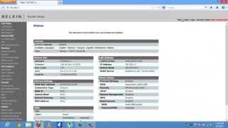 How to configure Wireless settings on belkin router [upl. by Darrick]