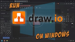 Host Your Own drawio  Visio Style Diagram Maker  On Windows [upl. by Yrocaj]