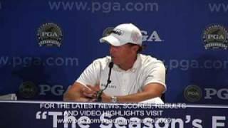 Phil Mickelson Talks About Hazeltine National Golf Course [upl. by Tiler]