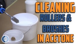 Fibreglass QuickTips  Cleaning Rollers and brushes in Acetone [upl. by Suu787]