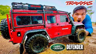 RC Traxxas OffRoad Monster Land Rover Defender Car Unboxing amp Testing  Chatpat toy tv [upl. by Edla]