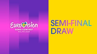 The SemiFinal Draw  LIVE from Malmö 🇸🇪  Eurovision Song Contest 2024  UnitedByMusic [upl. by Caputto]