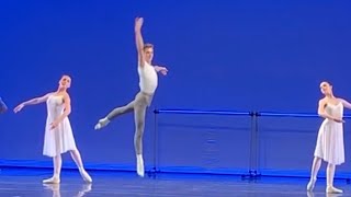 Max Barker dances excerpts from Conservatory a Bournonville ballet rehearsal [upl. by Amliw]