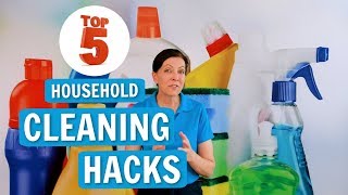 Household Cleaning Hacks  The Top 5 [upl. by Nahgeem]