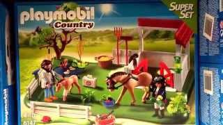 Playmobil 6147  Koppel mit Pferdebox [upl. by Aifoz]