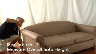 How to Measure a Small Sofa for a Slipcover • stretchandcovercom [upl. by Rosemare592]