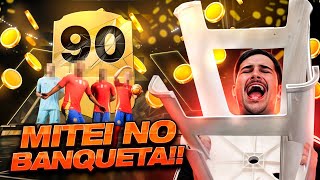 A PRIMEIRA MITADA DO BANQUETA NO EA FC 25 TIREI UMA CARTA 90 CARA NO PACK OPENING [upl. by Dj]