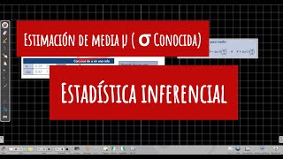 1 Estadística Inferencial Estimación de media µ  σ Conocida [upl. by Strohbehn]