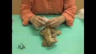 How to Make a Teddy Bear  9 Filling the Limbs [upl. by Ycnan]