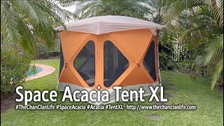 TechTalk Space Acacia Tent XL Persimmon Demonstration and Review [upl. by Demaria]