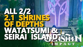 All Seirai amp Watatsumi Island Shrine of Depths 21 Genshin Impact [upl. by Muscolo]