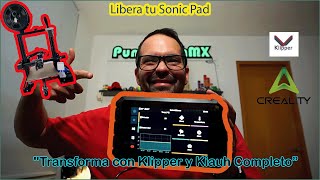 Transforma y libera tu Creality SonicPad Debían puro con Klipper completo instalándolo con Kiauh [upl. by Gonzalez750]