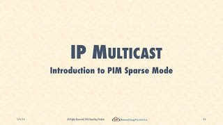 Lecture 7  Introduction to PIM Sparse Mode [upl. by Dnomyaw335]