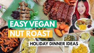 EASIEST Vegan Holiday Nut Roast 2021 Vegan Christmas Dinner Recipes  part 1 [upl. by Nicholle420]