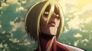 Attack on Titan Episode 24 Erens Transformation Shingeki no Kyojin HD [upl. by Inaliak]