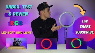 Affordable RGB Led Soft Ring Light MJ33Unbox Test amp Review morizmusicandmore [upl. by Engud]