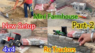 DIY Mini Farmhouse for Rc Tractors dc Motor working New Setup Upgrade MrPendujatt22 [upl. by Ezalb829]