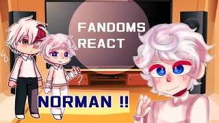 ꒷꒦︶ FANDOMS REACT  NORMAN — THE PROMISED NEVERLAND  56 𓄹 [upl. by Yessak97]