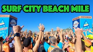 Want more happiness Run the Beach Mile at Surf City Race Weekend  Surf City Marathon [upl. by Regni]