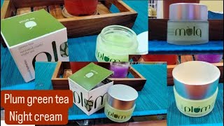 plum green tea night gel review  best night gel  green tea night gel for oily pimple prone skin [upl. by Segroeg]