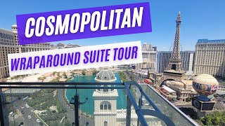 The Cosmopolitan of Las Vegas Wraparound Terrace Suite  Las Vegas Hotel Room Tour [upl. by Godiva]