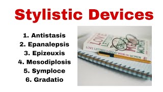 Stylistic Devices in English Antistasis Epanalepsis Epizeuxis Mesodiplosis Symploce amp Gradatio [upl. by Azile]