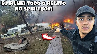 FILMEI TUDO EU VI O AVIÃO CAINDO EM VINHEDO SP  SPIRITBOX [upl. by Perdita]