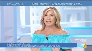 Ritardi nella consegna dei buoni spesa a Roma la telefonata in diretta dellAssessore Veronica [upl. by Jolanta]