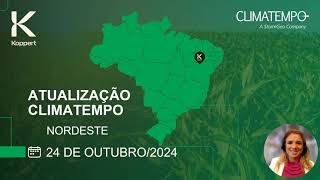 Previsão do tempo Nordeste  241024  Koppert amp Climatempo [upl. by Eilyk]