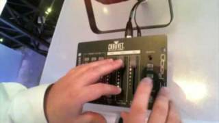 CHAUVET Slim PAR 56 LED and OBEY3 Compact DMX Controller shown at NAMM 2010 [upl. by Buyer]